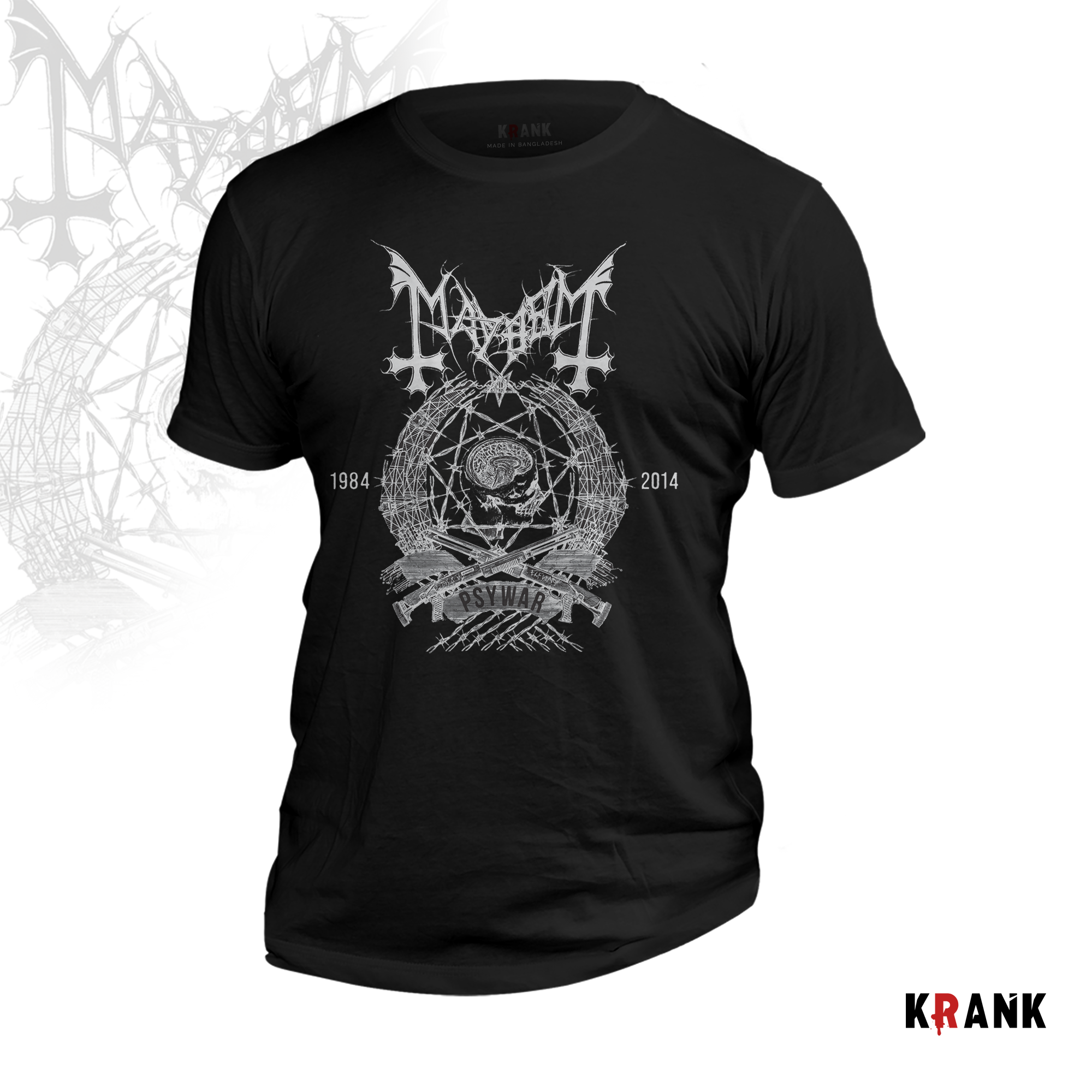 Mayhem Band T Shirt Krank