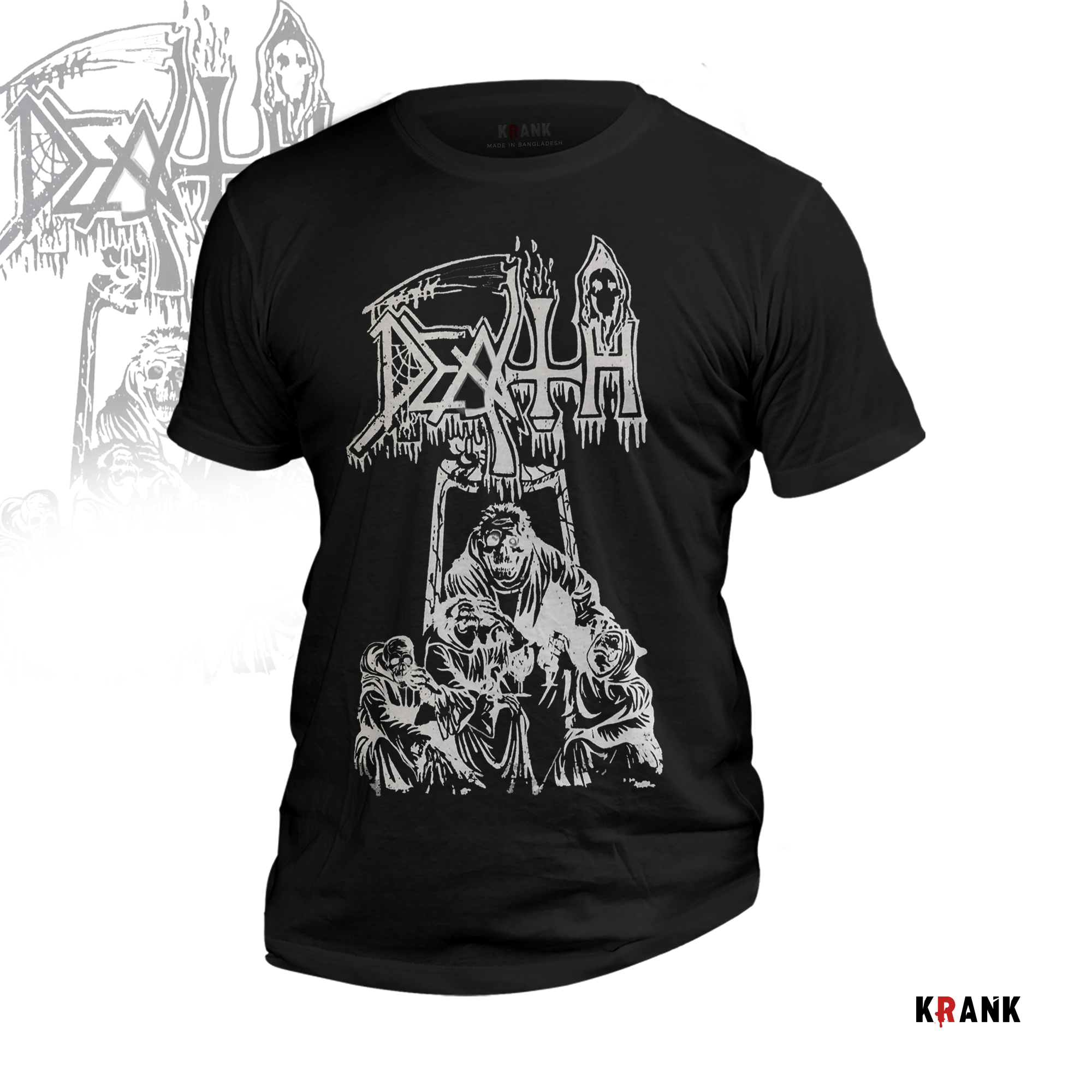 Death -Screem Bloody Gore T Shirt Krank — Death