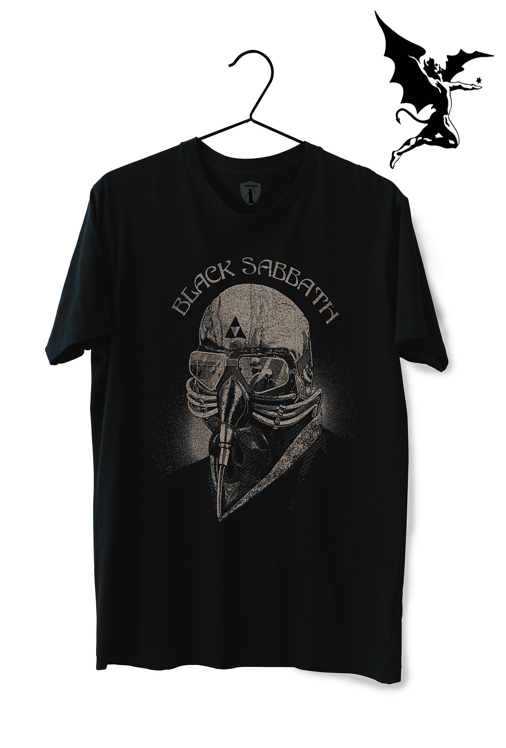 Simple black men's tee mockup