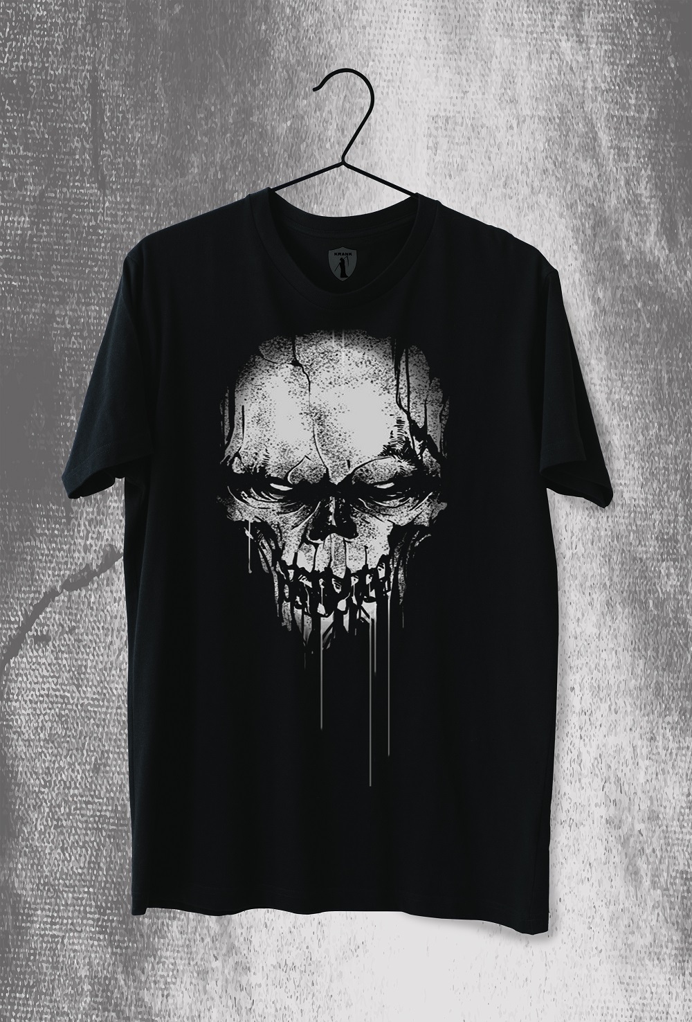 Simple black men's tee mockup